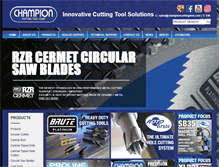 Tablet Screenshot of championcuttingtool.com
